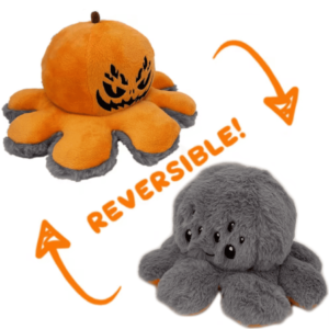 Hollween peluche pieuvre reversible